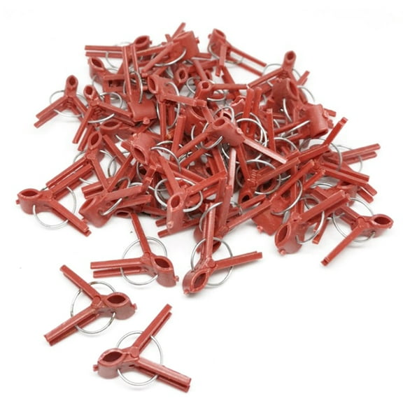 AYYUFE 50Pcs/Set Grafting Clips Reusable Flexible ABS Grafting Clips Garden Plant Support for Eggplants