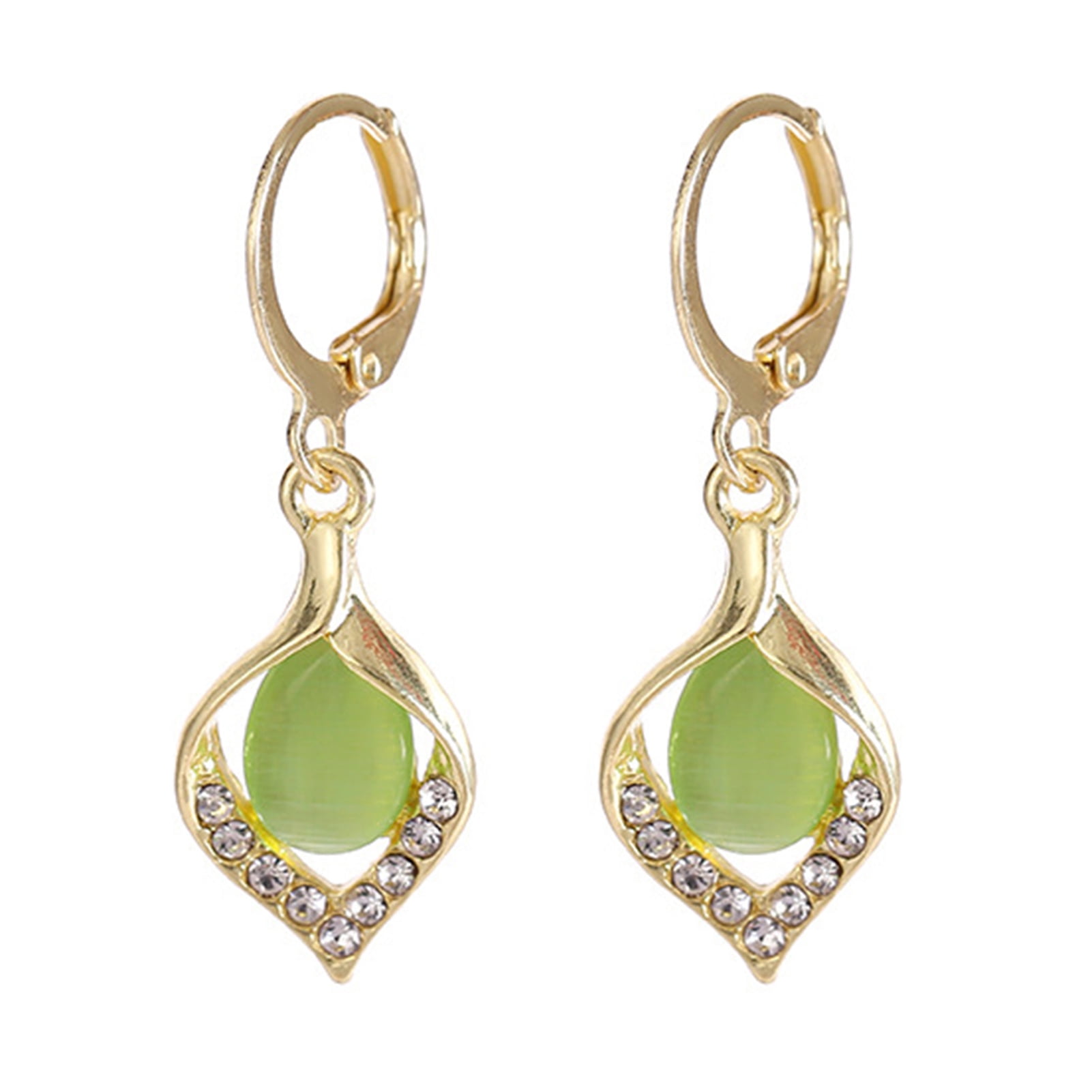 AYYUFE 6 Pairs Teardrop Dangle Earrings for Women Crystal Opal Earrings