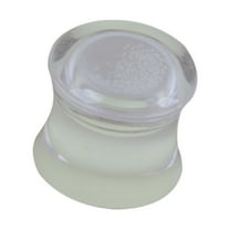 AYYUFE 6PCS Unisex Glow in the Dark Double Flared Saddle Ear Gauge Plug Body Piercing,8