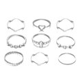 thumbnail image 1 of AYYUFE 9 Pcs Lady Ring Exquisite Vintage Simple Creative Ring Set for Gift, 1 of 7