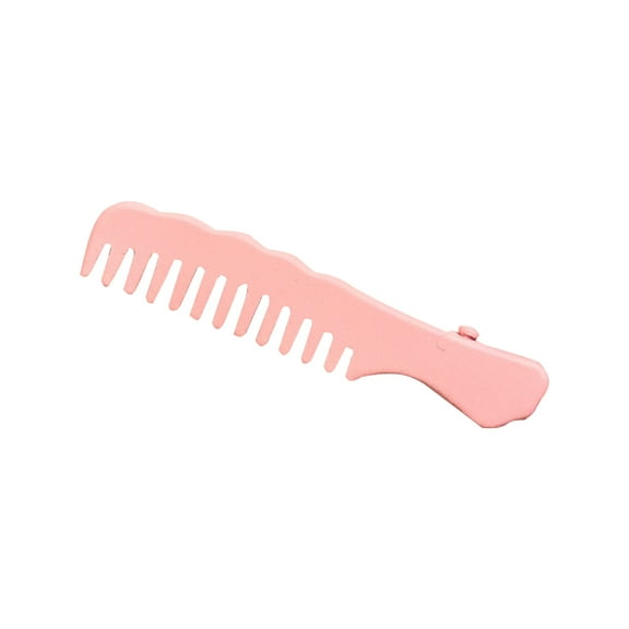 AYYUFE Bangs Clip Creative Design Comb Shape Solid Color Non-slip Smooth Edge Fix Hair Portable Cartoon Sweet Style Side Clip for Daily Wear