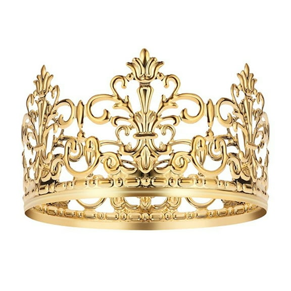 AYYUFE Cake Topper Realistic Looking Rust-proof Metal Crown Cake Topper Royal Themed Baby Shower Decoration for Home