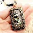thumbnail image 1 of AYYUFE Colorful Shell Faux Opal Statement Bib Pendant Necklace Sweater Chain Gift Alloy, Rhinestone, Faux Opal Purple, 1 of 8