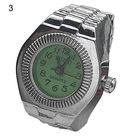 AYYUFE Couple Watch High Elastic Adjustable Alloy able Finger Ring Watch for Men Alloy Red