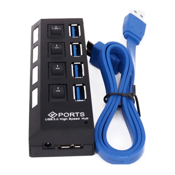 AYYUFE Docking Station 4 Ports Widely Compatible Plastic High Speed Cable Hub for Phone