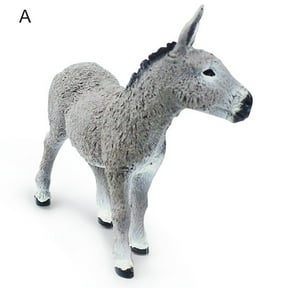 AYYUFE Donkey Model Figurineative Smooth Surface Wild Donkey Model Figure for Kids
