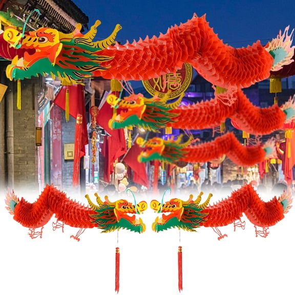 AYYUFE Dragon Lantern Jubilant Decorative Chinese Style Auspicious Spring Festival Dragon Lantern for Chinese New Year