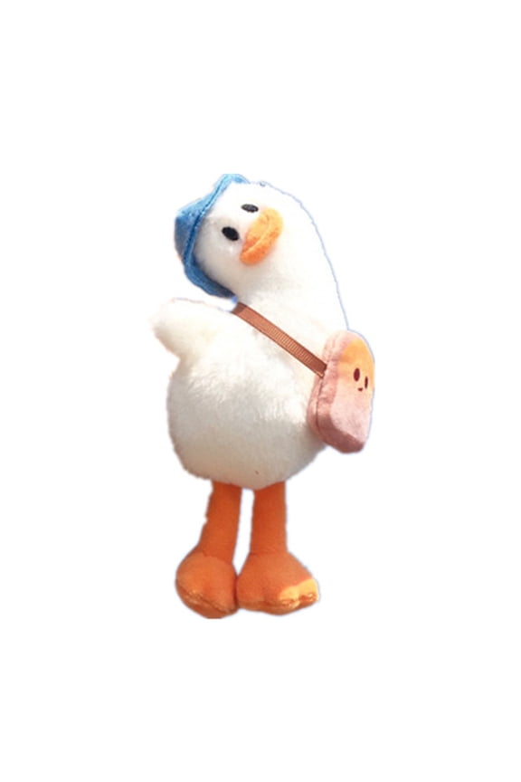 Duck Keyring Smooth Texture Tilted Head Duck Doll Keychain Child Gifts