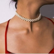 AYYUFE Pearl Beaded Necklace Women Birthday