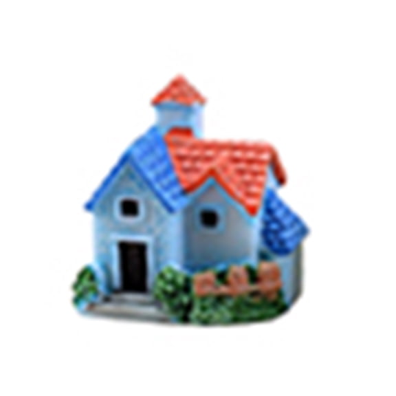 AYYUFE Fairy Garden Miniature Resin House Villa Micro Landscape Bonsai Ornament Decor