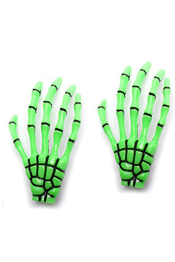 Fashion Punk Skull Paw Hairpin Exaggerated Skull Bone Hand Claws Hair Ornaments