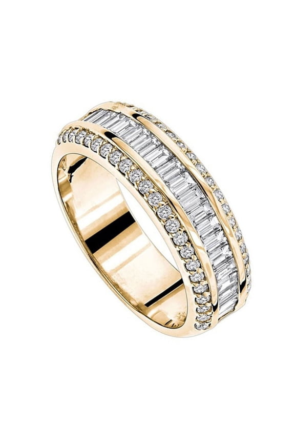 Fashion Ring Rhinestone Inlay All Match Women Ring for Daily Life