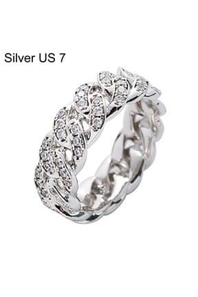 Fashion Twisted Ring Creative Ring Cubic Zirconia Alloy Ring for Gift