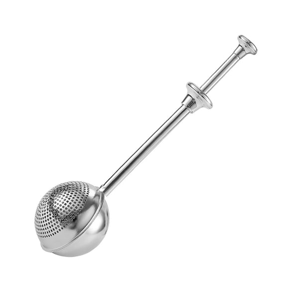 AYYUFE Flour Duster Food Grade Retractable Stainless Steel One-handed Operation Flour Sifter for Baking