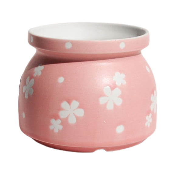 AYYUFE Flowerpot Cute Decorative Ceramic Bright-colored Flower Pattern Planter Pot for Home