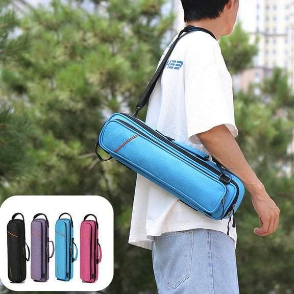 AYYUFE Flute Bag Ergonomics Handle Thick Waterproof Dust-proof Anti-Scratch Storage Convenient Flute Gig Bag Waterproof Oxford Cloth Case for Concert