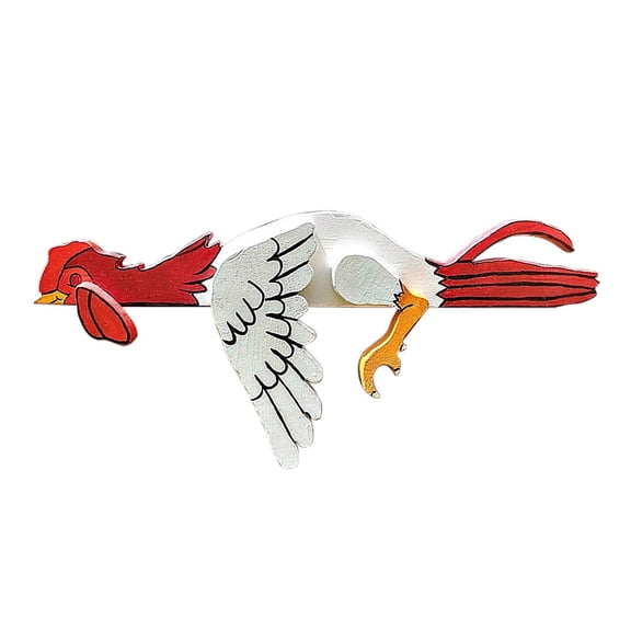 AYYUFE Garden Decoration Interesting Ornamental Cute Funny Chicken Fence Decoration for Yard
