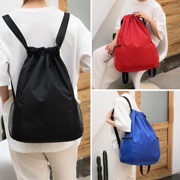 AYYUFE Gym Backpack Waterproof High Capacity Drawstring Belt Portable Women Men Cycling Travel Sports Bag for Outdoor