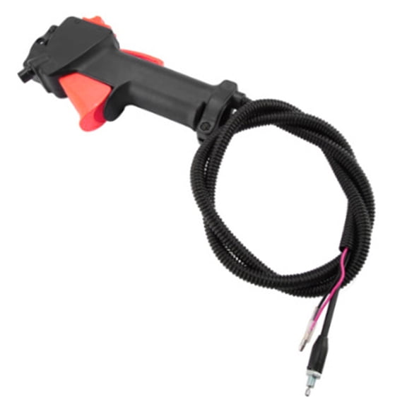 AYYUFE Handle Switch Durable Freely Retractable Strong Sturdy Stable Good Compatibility Plastic Grass Trimmer Throttle Control Handle with Switch for Garden