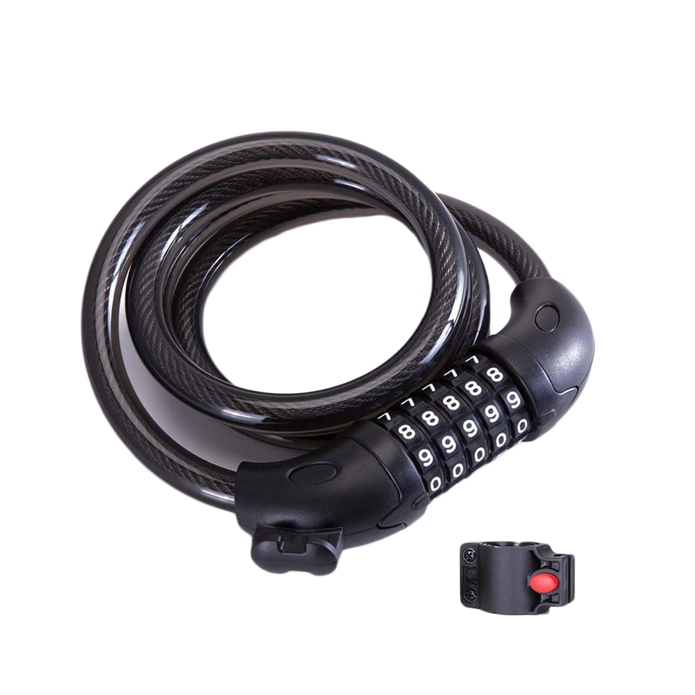 AYYUFE High Security Anti-Theft 5 Digit Combination Steel Wire Bike Motorbike Code Lock
