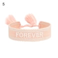 thumbnail image 1 of AYYUFE Ladies Wrap Bracelets Tassel Exquisite Hand Decoration Embroidered Letters n Bracelet for Friends Braid Fabric Blac, 1 of 8