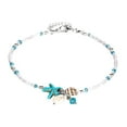 thumbnail image 1 of AYYUFE  Lady Barefoot Ankle Bracelet Blue Starfish Adjustable Beach Wedding Sandals  Ankle Jewelry  for Women, 1 of 6