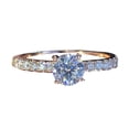 thumbnail image 1 of AYYUFE Lady Ring Exquisite Shiny Rhinestone Classic Wedding Knuckle Ring for Bride, 1 of 7