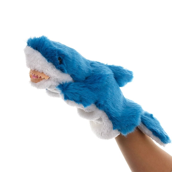 AYYUFE Lovely Shark Marine Animal Plush Hand Puppet Doll Kids Storytelling Toy Gift