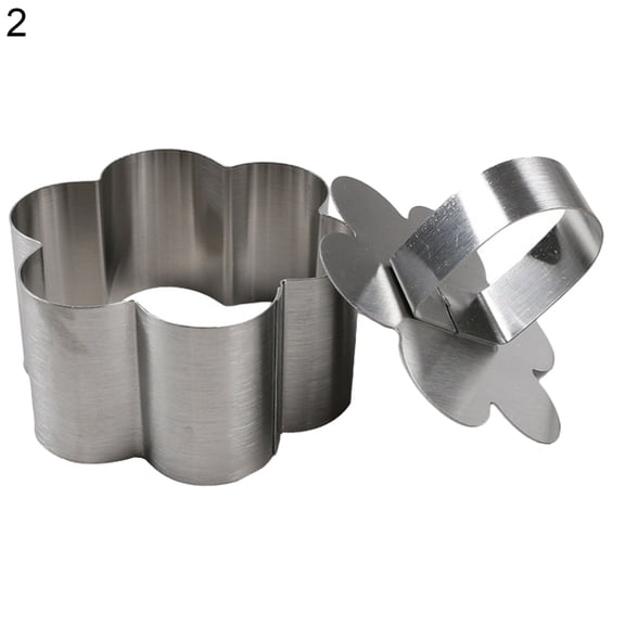 AYYUFE Mini Baking Ring Heat-resistant Multi-purpose Corrosion Resistant Stainless Steel Mousse Cake Mold Ring for Kitchen
