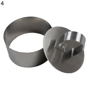 AYYUFE Mini Baking Ring Heat-resistant Multi-purpose Corrosion Resistant Stainless Steel Mousse Cake Mold Ring for Kitchen