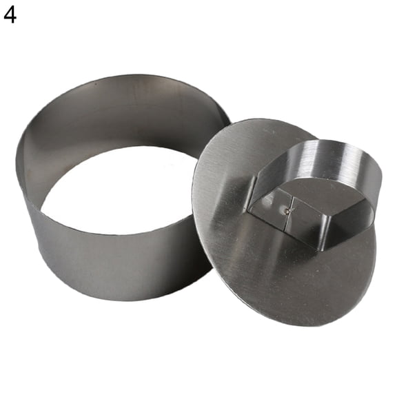 AYYUFE Mini Baking Ring Heat-resistant Multi-purpose Corrosion Resistant Stainless Steel Mousse Cake Mold Ring for Kitchen