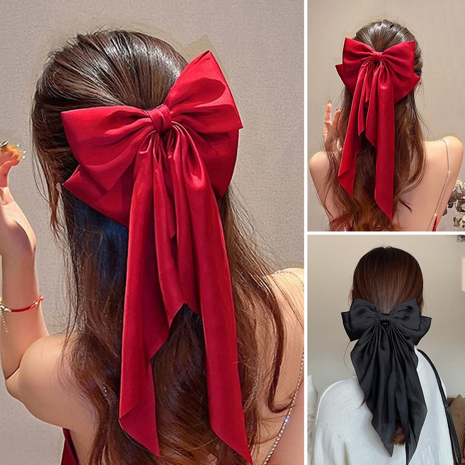 ☆TATIANA☆ Mary Velvet Ribbon Hair Pin HB0099 AYYUFE Non-Slip Tight Elegant Exquisite Spring Clip Chinese