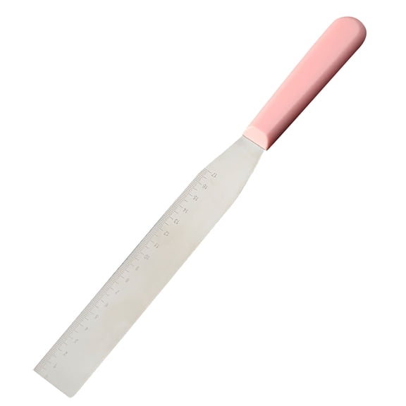 AYYUFE Non-stick Straight Icing Spatula Anti-slip Handle Stainless Steel Bread Bakery Butter Spatula for Household