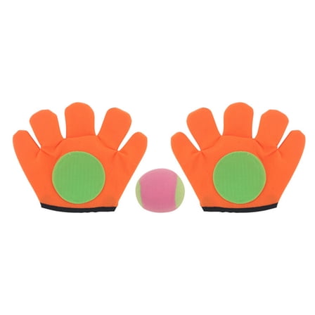 AYYUFE Outdoor Catch Toy Throw Ball Sucker Racket Sticky Gloves Children Playing Game