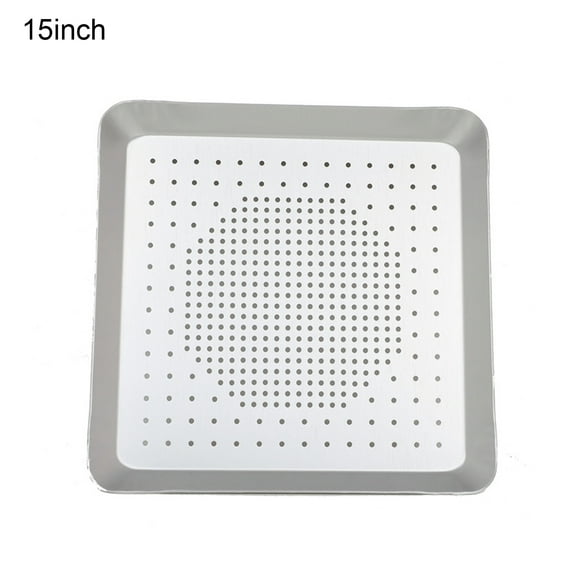 AYYUFE Pizza Pan Square Non-Stick Aluminium Alloy 8 Inch-16 Inch Heat Resistant Punching Pizza Baking Pan Tray Kitchen Tools for Home