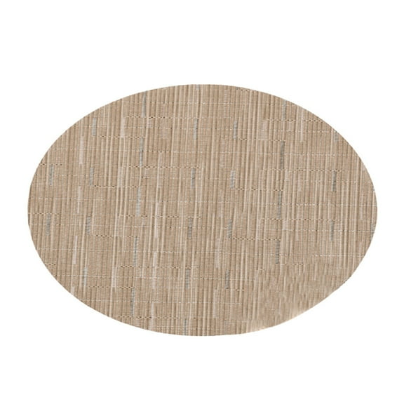 AYYUFE Place Mat Anti-scratch Insulated Oval Anti-slip PVC Table Placemat Household Supplies