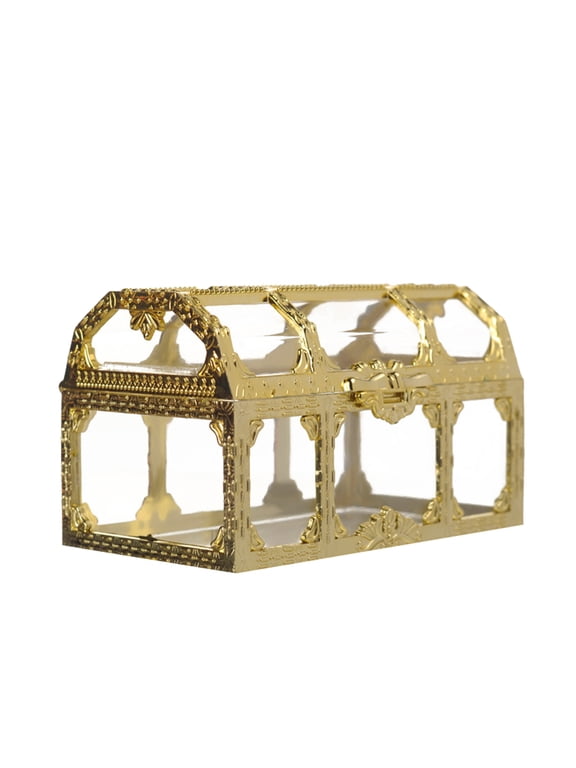 Plastic Treasure Box Candy Gift Jewelry Organizer DIY Trinket Storage Container
