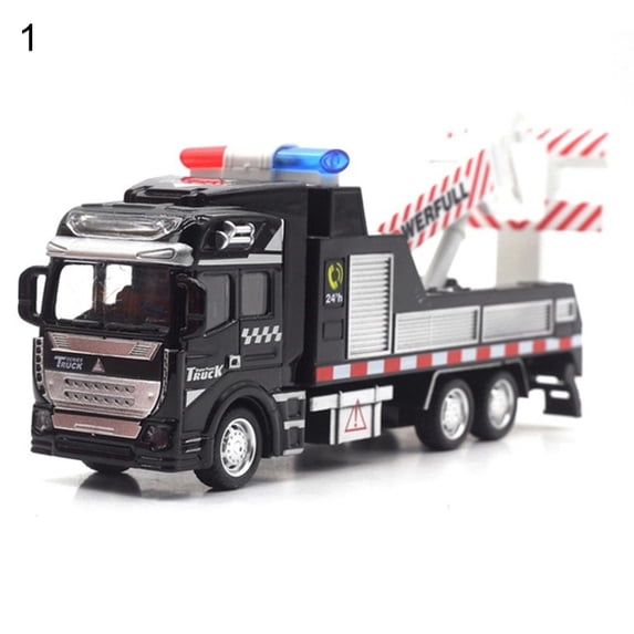 AYYUFE Realistic Alloy Police Rescue Transport Vehicle Pull back Car Eucation Kids Toy