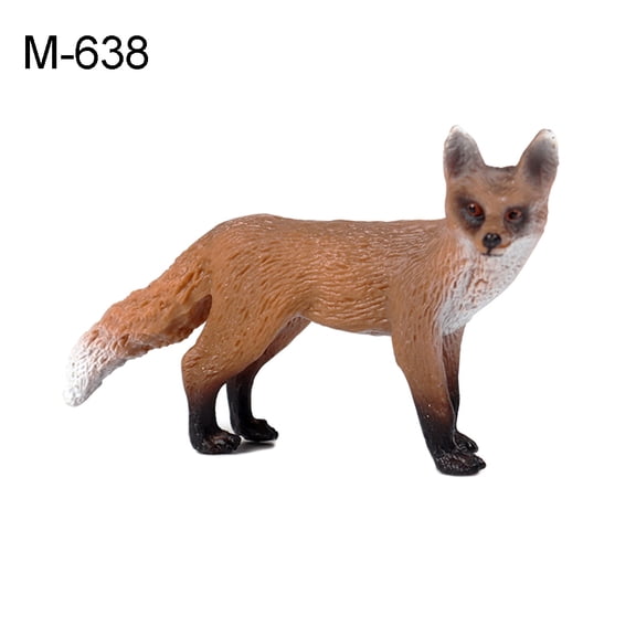 AYYUFE Realistic Fox Wild Animal Figure PVC Figurine Crafts Kids Toy Desktop
