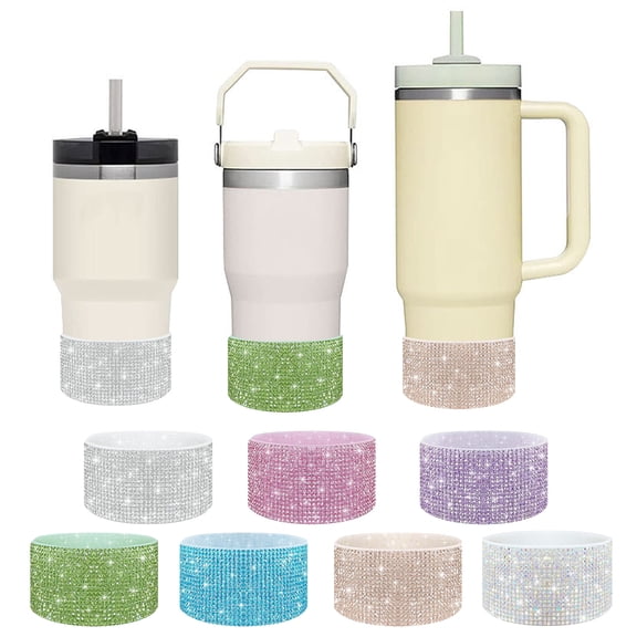 AYYUFE Rhinestones Silicone Cup Cover for 40OZ Tumblers, Reusable Heat-Resistant Lid with Durable Construction, Leak-Proof Design for Home, Restaurant, Coffee, Bar