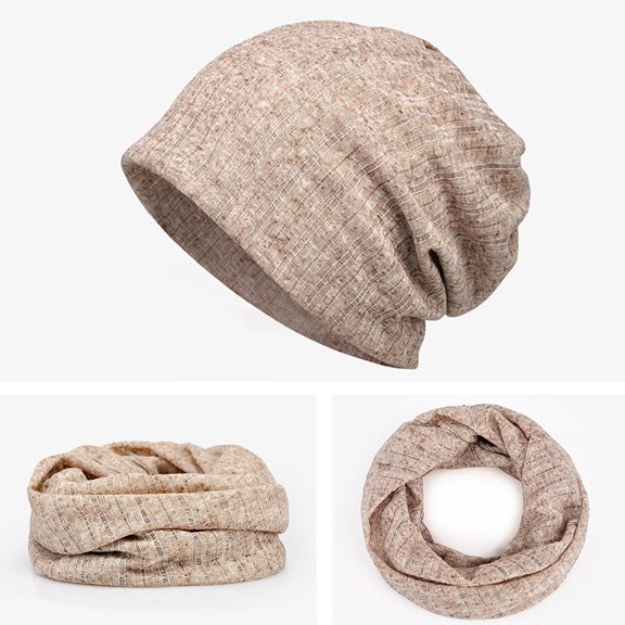 AYYUFE Spring Summer Dual-use UV Protection Baggy Beanie Hat Cap Neck Gaiter Bandana