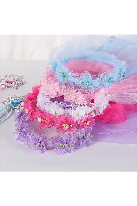 Toddler Headband Eye-catching Delicate Texture Chiffon Baby Girl Headband Infant Photography Props for Party