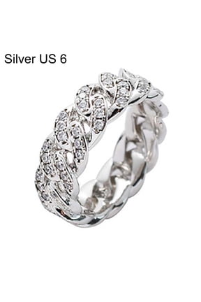 Twisted Ring Creative Jewelry Ring Cubic Zirconia Alloy Finger Ring for Gift Alloy,Cubic Zirconia Silver