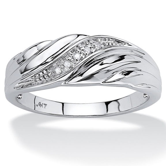 AYYUFE Two-tone Exquisite Wedding Band Smooth Surface Twisted Rhinestone Women Ring Charm Jewelry Alloy Silver