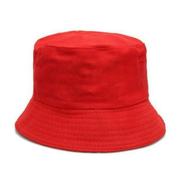 AYYUFE Unisex Solid Color Coconut Tree Flat Top Cotton Fisherman Sun Hat Bucket Cap ,Gift