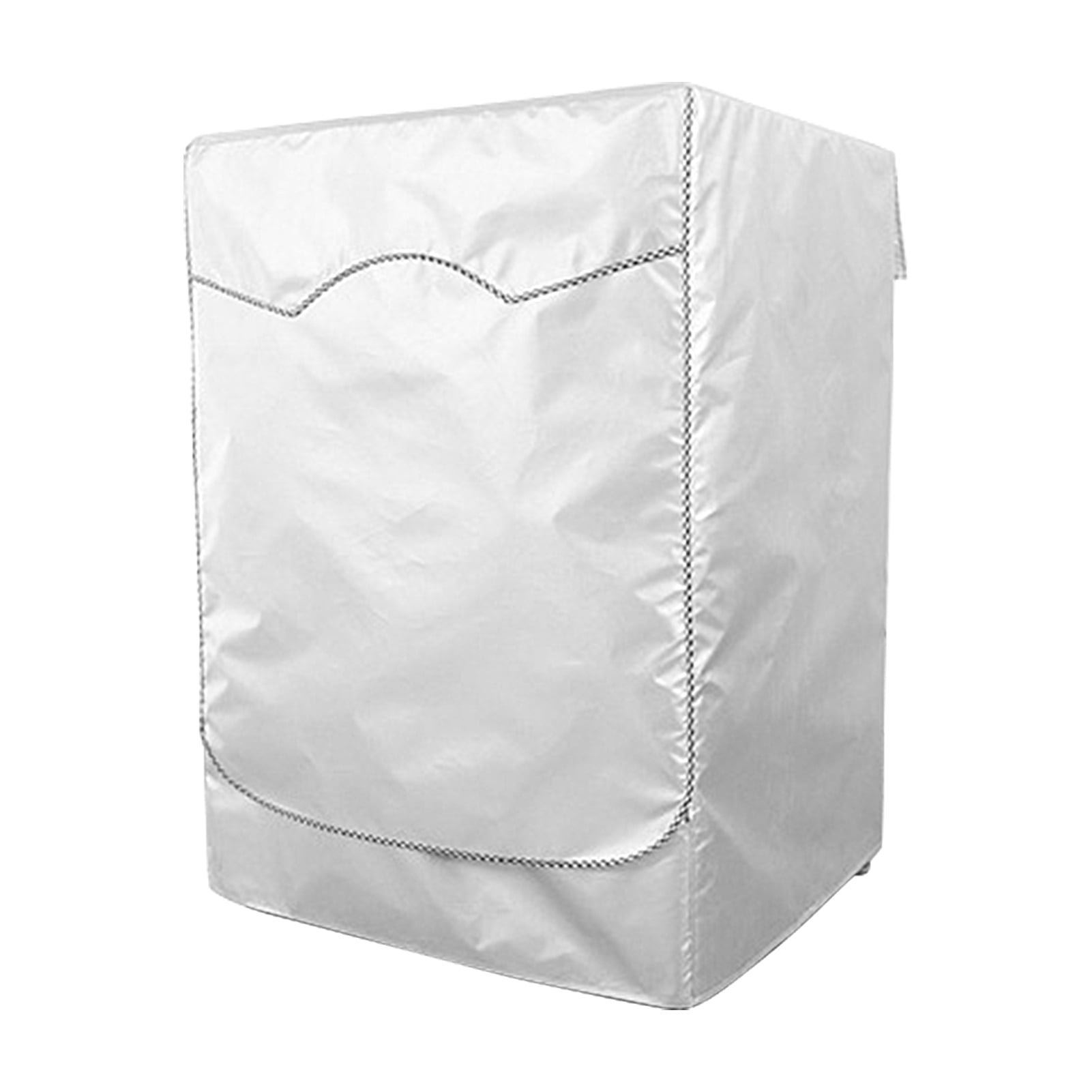 AYYUFE Washing Machine Cover Breathable Dust-proof Silver Color Good Heat Dissipation Washer Cover for Balcony