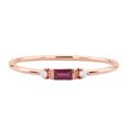 thumbnail image 1 of AYYUFE Women Cubic Zirconia Inlaid Band Finger Ring Wedding Engagement Jewelry Gift Copper, Cubic Zirconia Red, 1 of 8