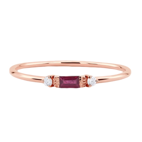 AYYUFE Women Cubic Zirconia Inlaid Band Finger Ring Wedding Engagement Jewelry Gift Copper, Cubic Zirconia Red