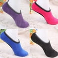 thumbnail image 1 of AYYUFE Women Fashion Pure Color Breathable Non-Slip Soft Gripper Slippers Floor Socks, 1 of 2