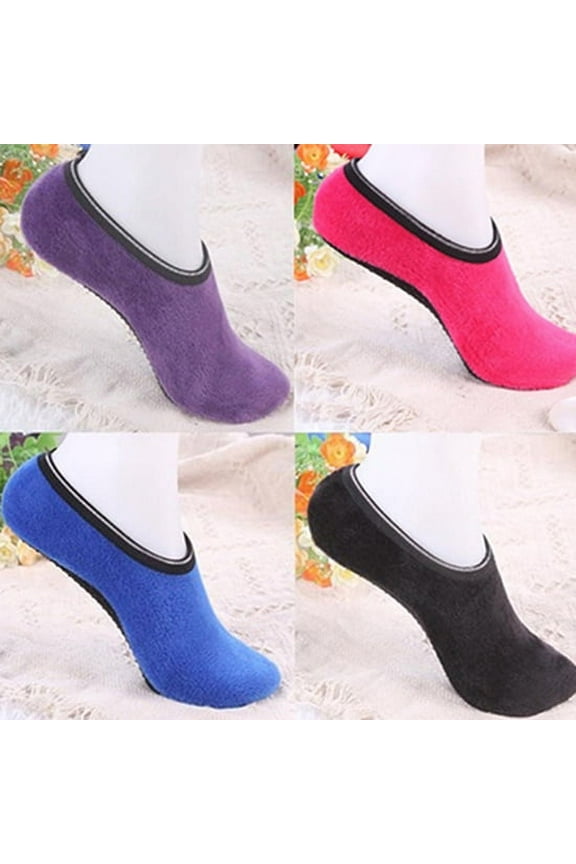 Women Fashion Pure Color Breathable Non-Slip Soft Gripper Slippers Floor Socks